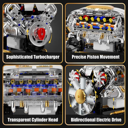 Smart V-Engine Car Building Set