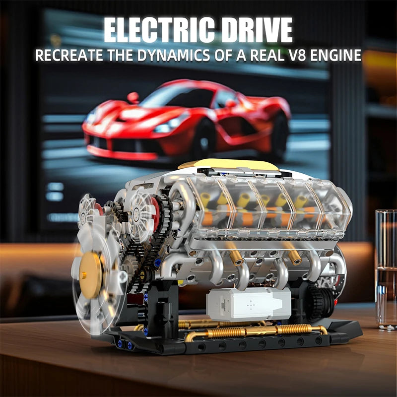 Smart V-Engine Car Building Set